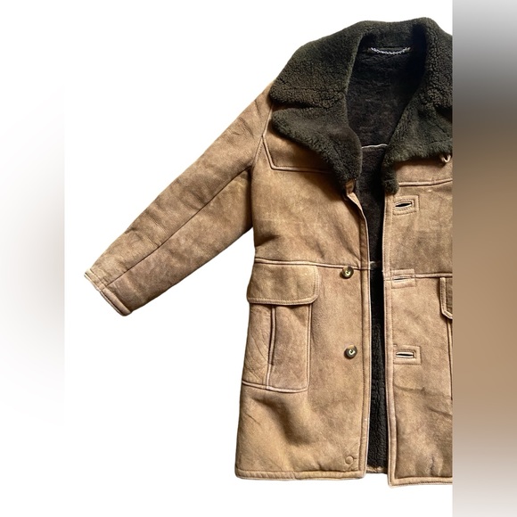 Mens Vintage Sherpa Jacket - Picture 2 of 2